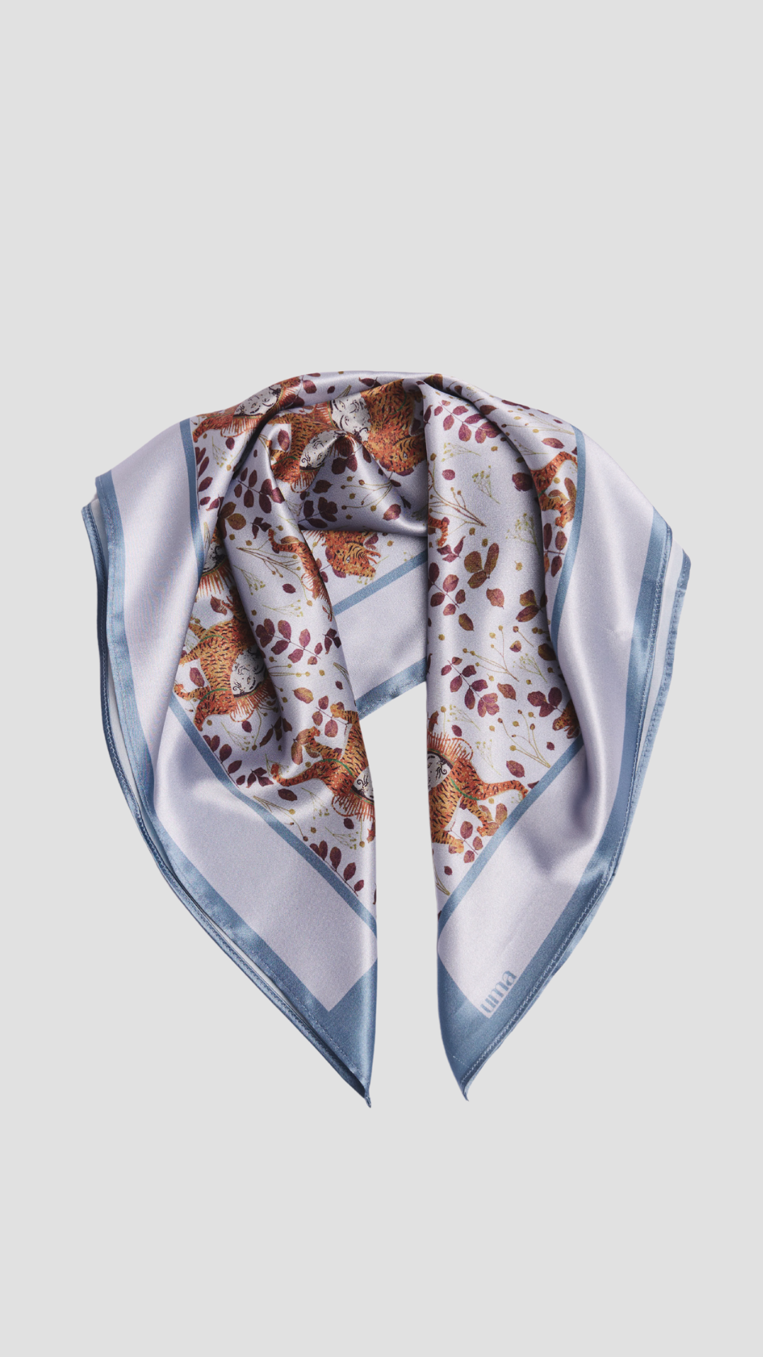 "Zarhal sher" printli satin sharf